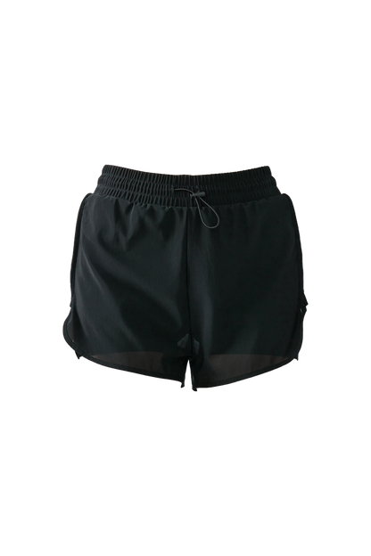 Layered Mesh Shorts BLACK