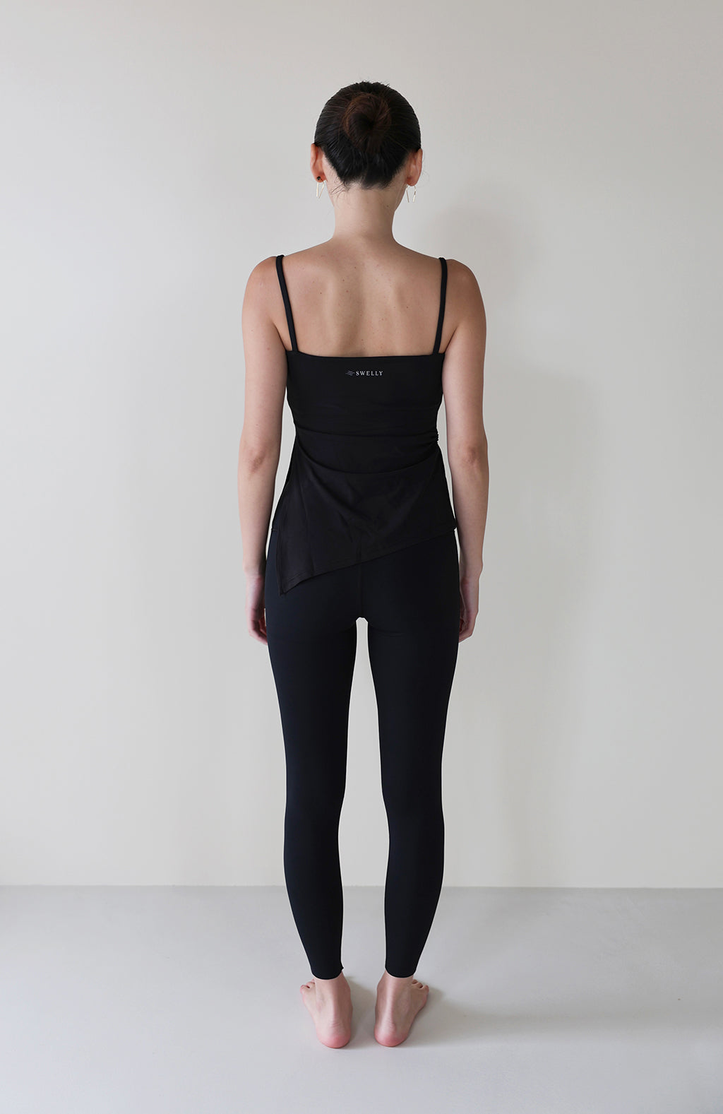 Strap Asymmetry Camisole BLACK